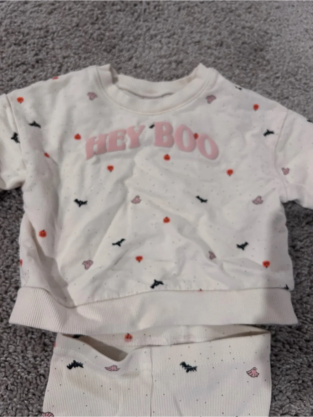Carter's Cream Matching Set with Pink 